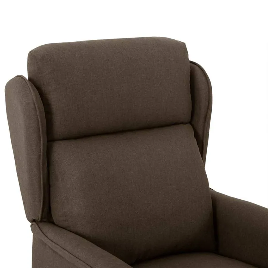 Chaise de massage Marron 93.5 x 67.5 x 101.5 cm tissu - 5