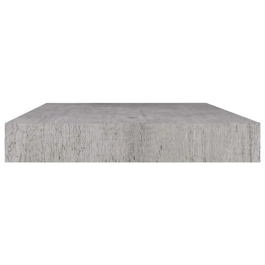 Étagère murale flottante gris béton 50x23,5x3,8 cm MDF - 5