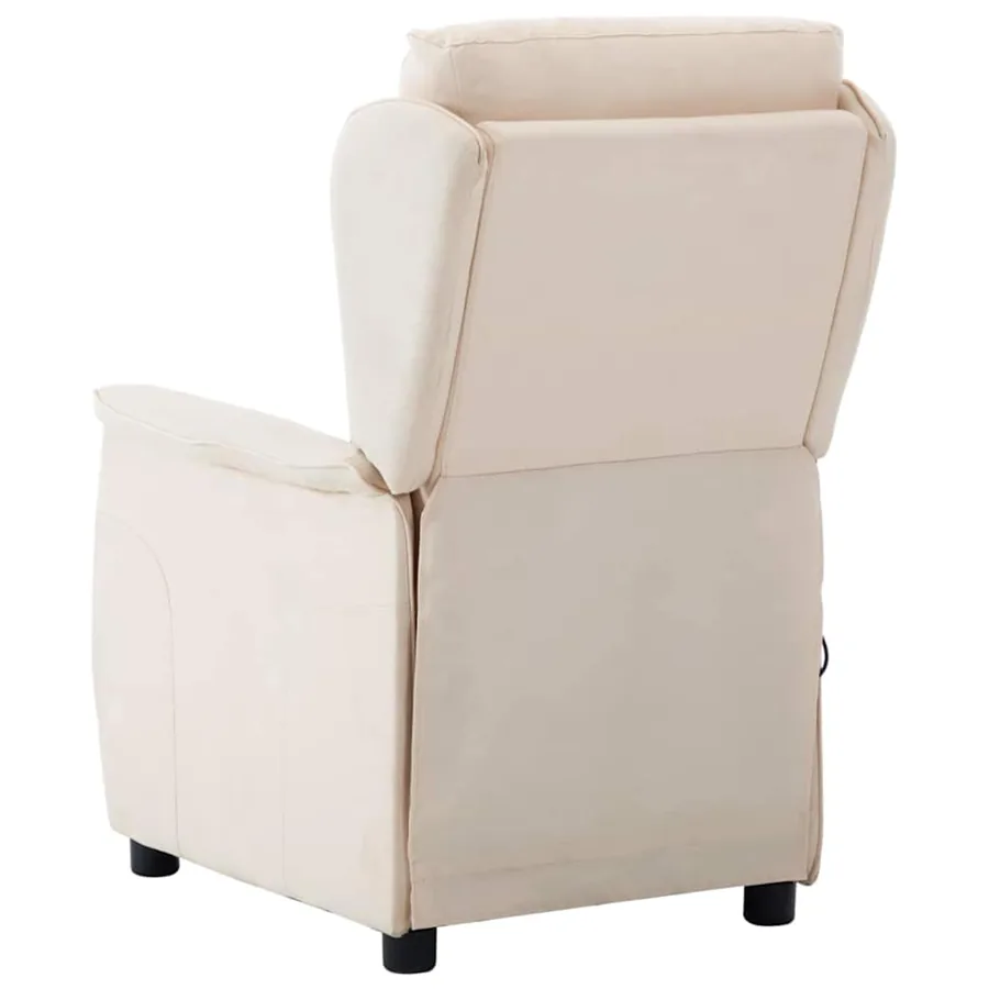 Chaise de massage Crème 93.5 x 67.5 x 101.5 cm tissu - 3