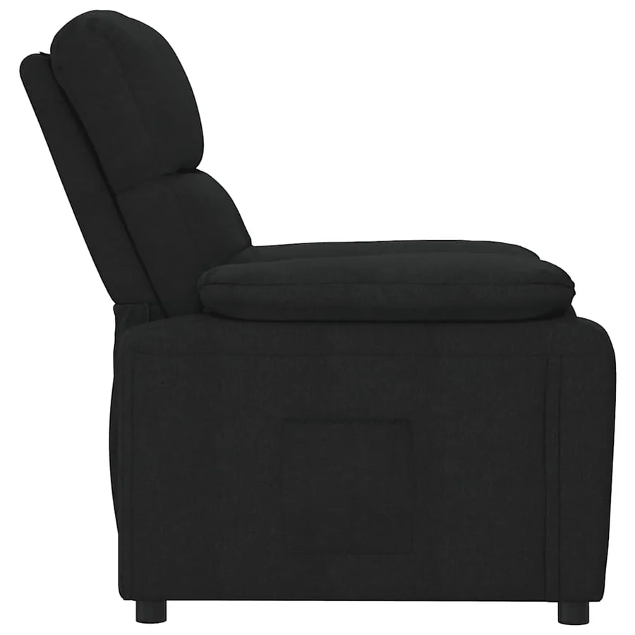 Fauteuil inclinable Noir Tissu - 4