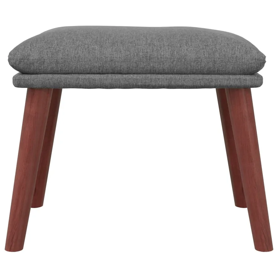 Repose-pied Gris clair 45x29,5x35 cm Tissu - 3