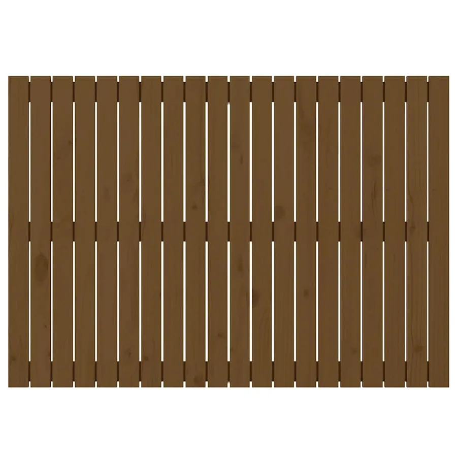 Tête de lit murale Marron miel 127,5x3x90 cm Bois massif de pin - 4
