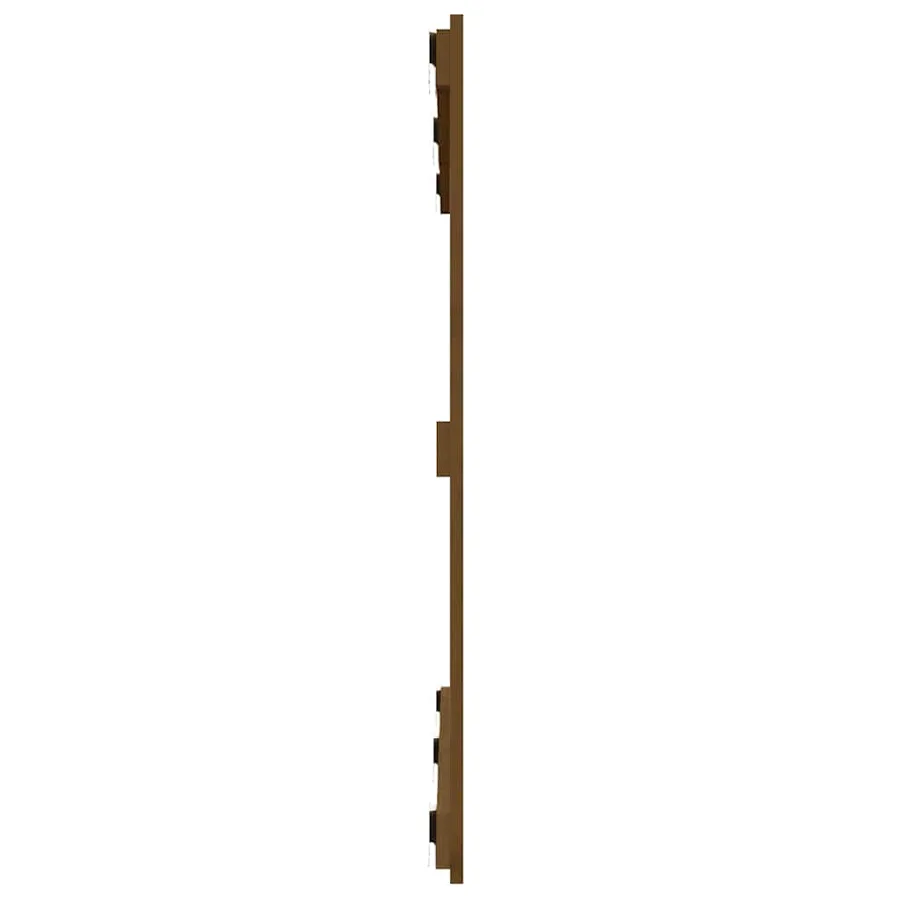 Tête de lit murale Marron miel 127,5x3x90 cm Bois massif de pin - 5