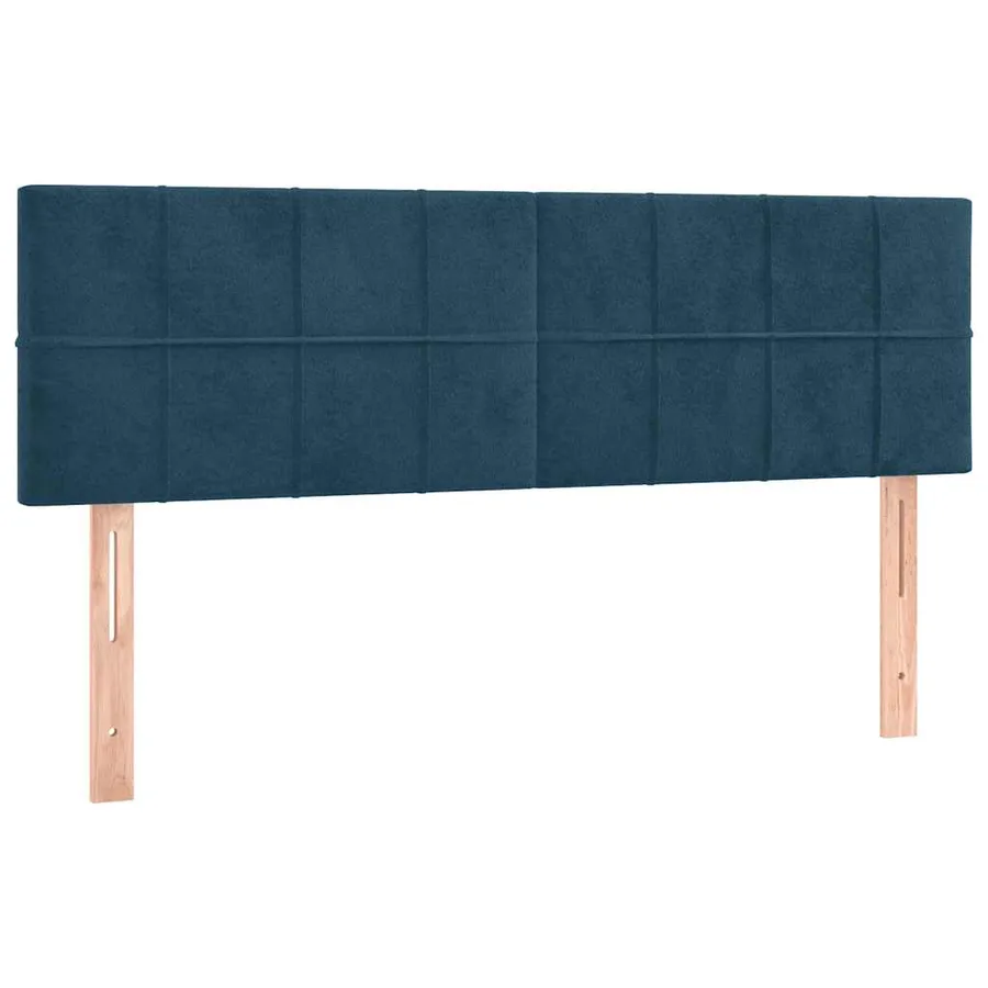 Têtes de lit Bleu foncé 144 x 5 x 78/88 cm Velours - 2