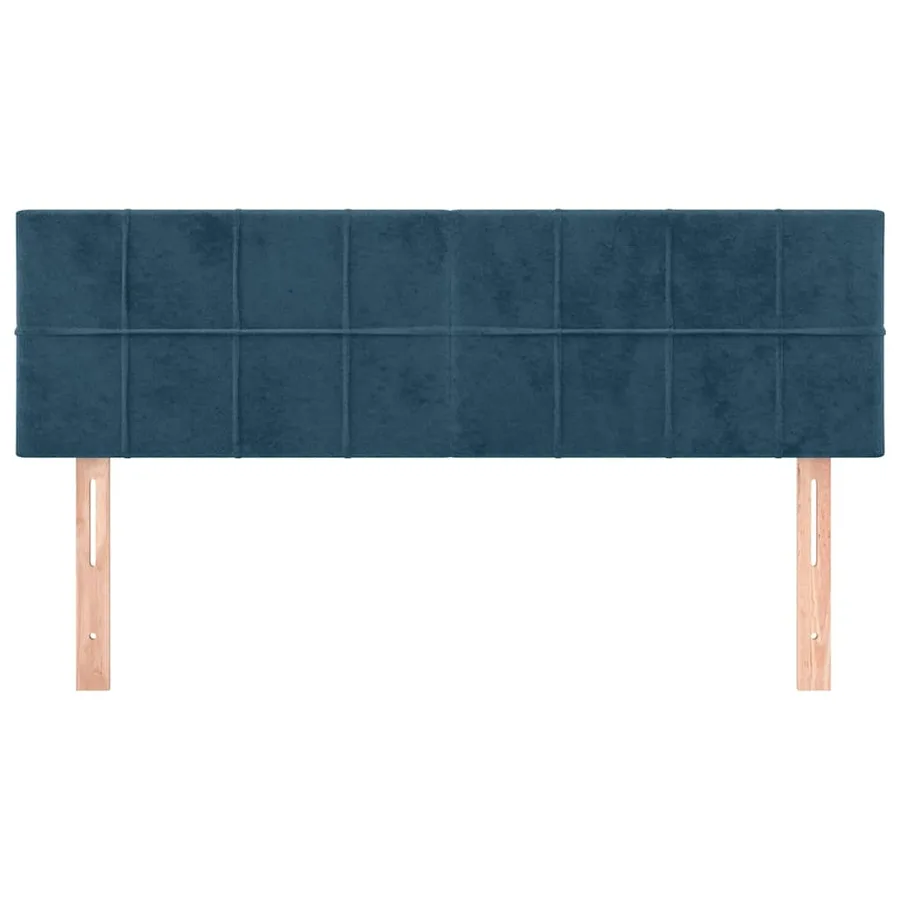 Têtes de lit Bleu foncé 144 x 5 x 78/88 cm Velours - 3