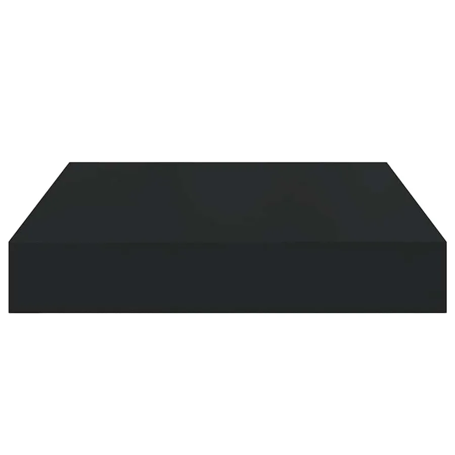 Étagères murales flottantes 4 pcs noir 23x23,5x3,8 cm MDF - 7