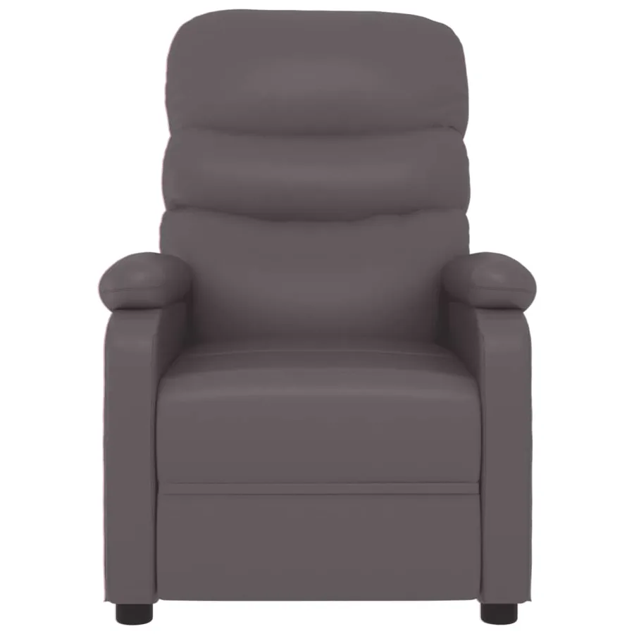 Fauteuil de massage Gris Similicuir - 4