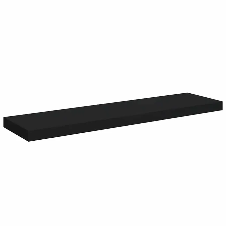 Étagère murale flottante noir 90x23,5x3,8 cm MDF - 2