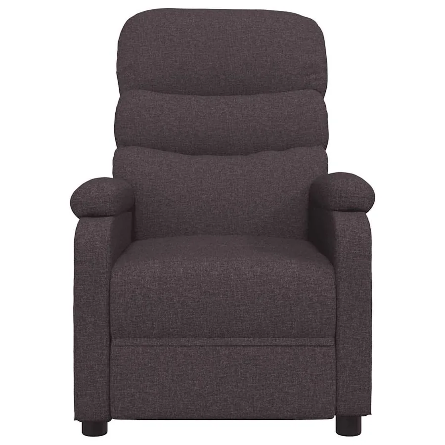 Fauteuil inclinable Marron foncé Tissu - 3