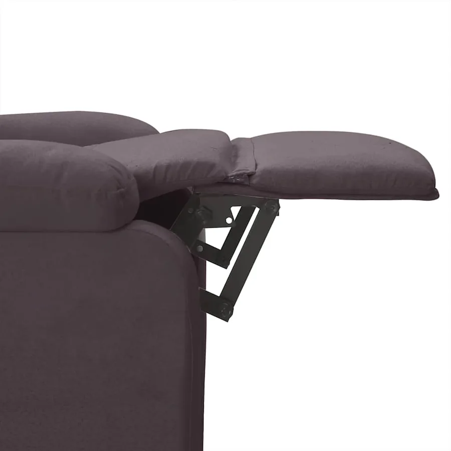 Fauteuil inclinable Marron foncé Tissu - 7