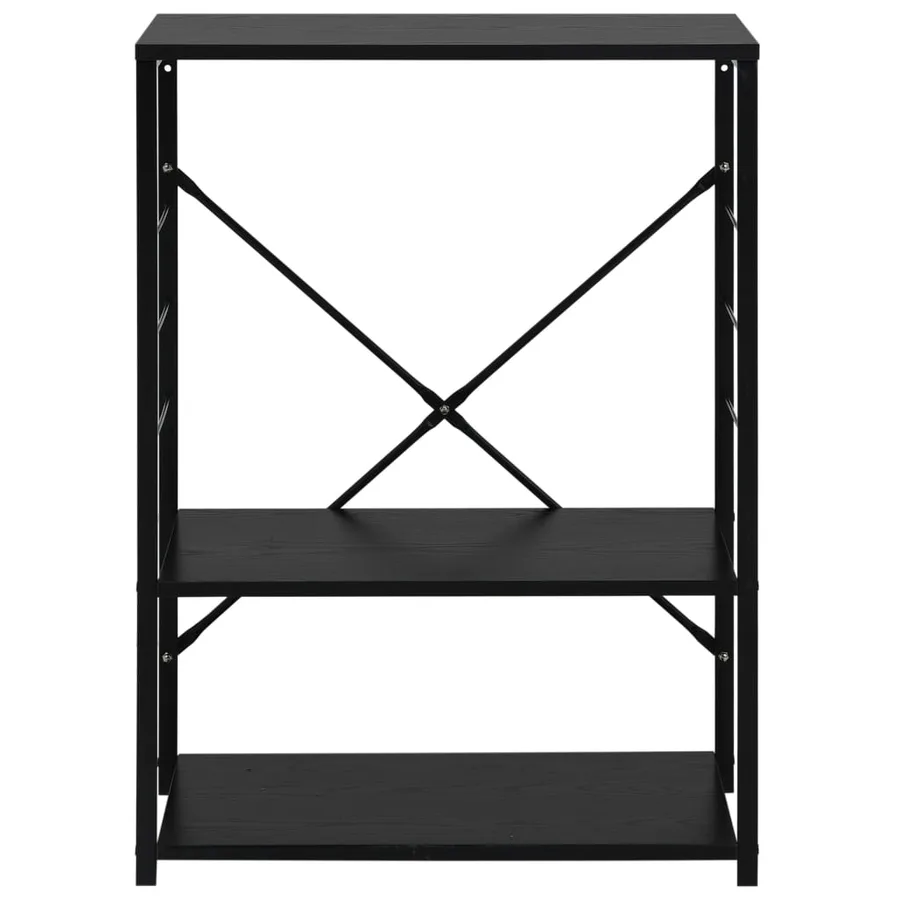 Armoire à four à micro-ondes Noir 60x39,6x79,5 cm - 3