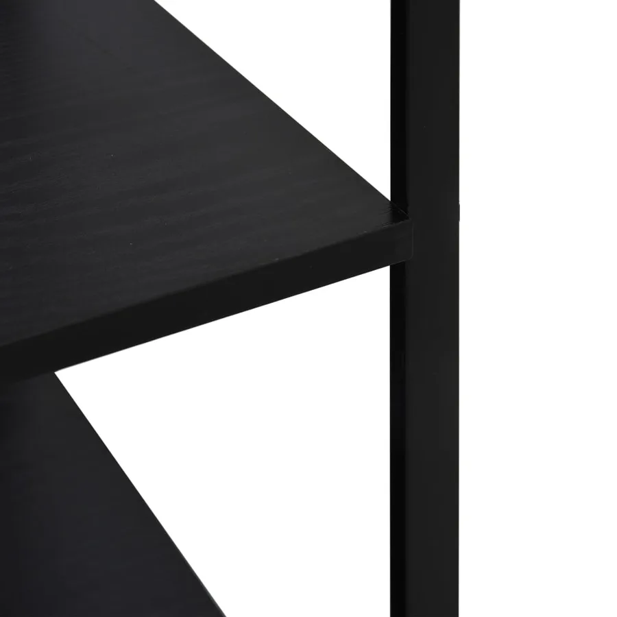 Armoire à four à micro-ondes Noir 60x39,6x79,5 cm - 5
