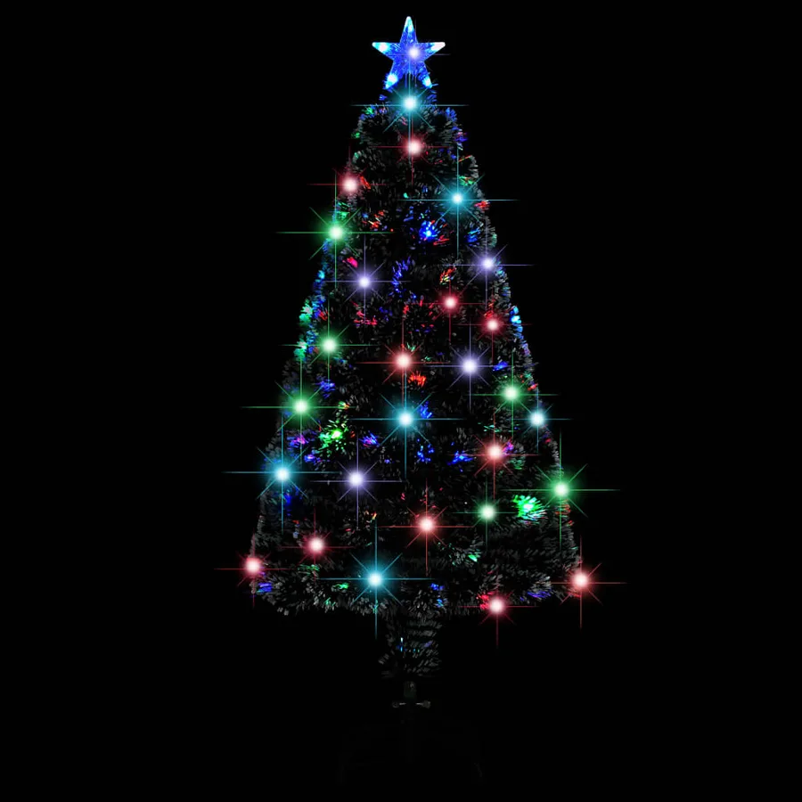 Arbre de Noël pré-éclairé avec support et LED 120 cm fibre optique - 3