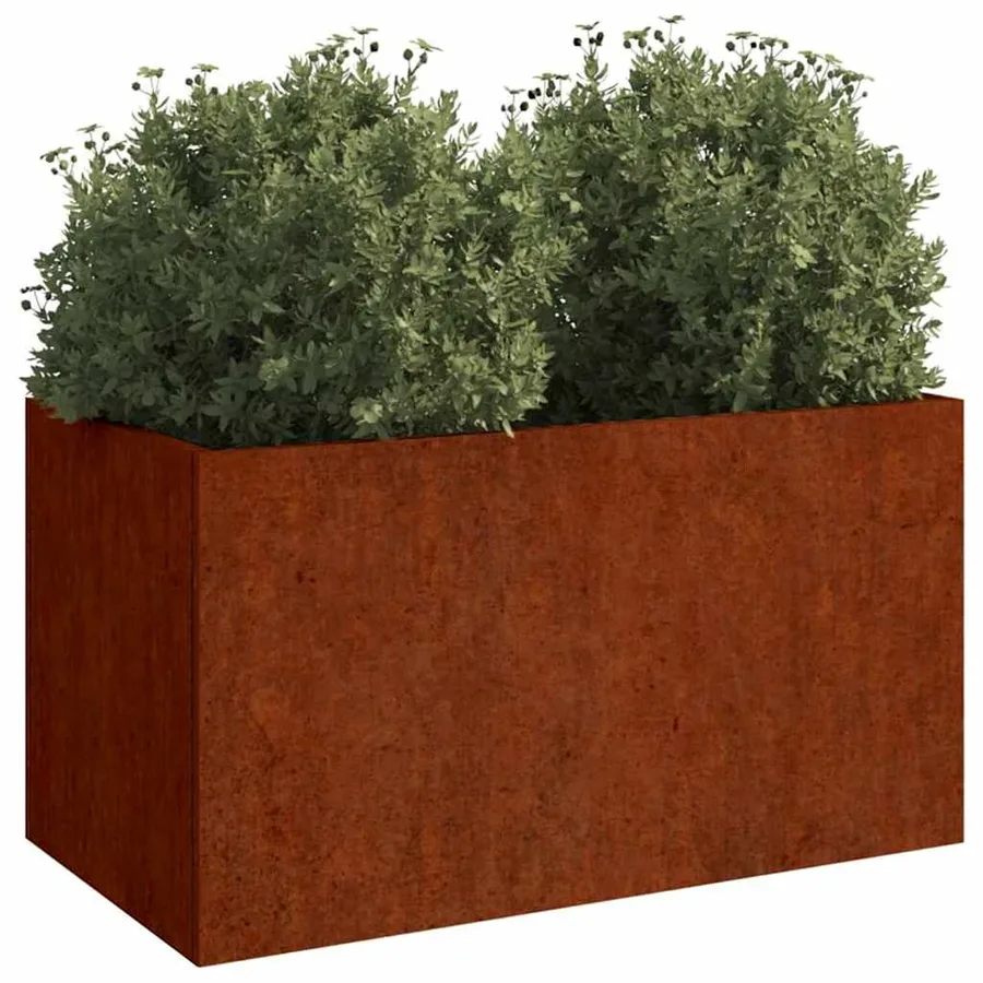 Jardinière 62x40x39 cm acier corten - 3
