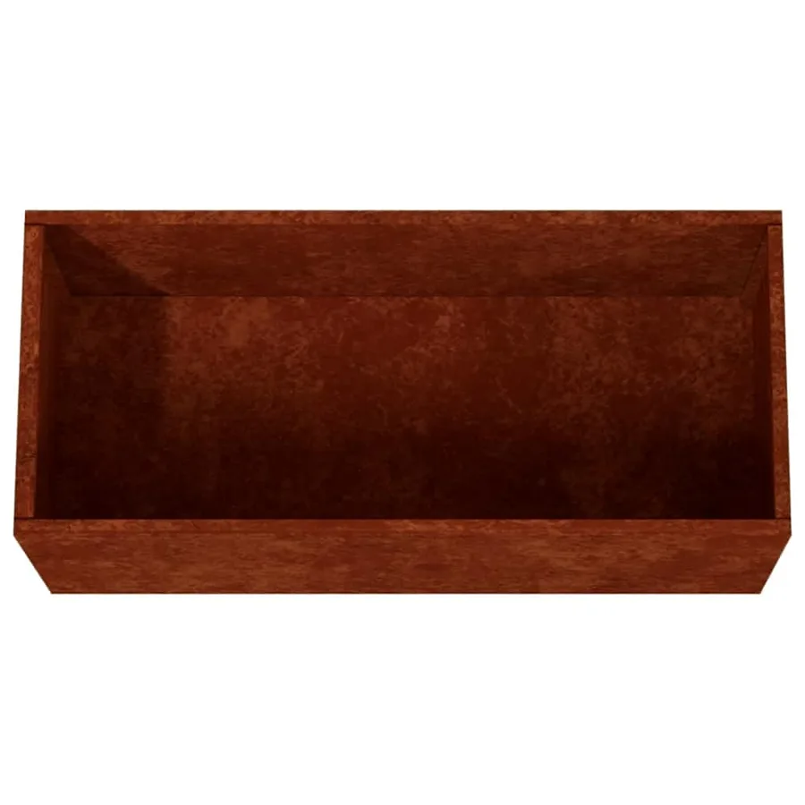 Jardinière 62x40x39 cm acier corten - 7