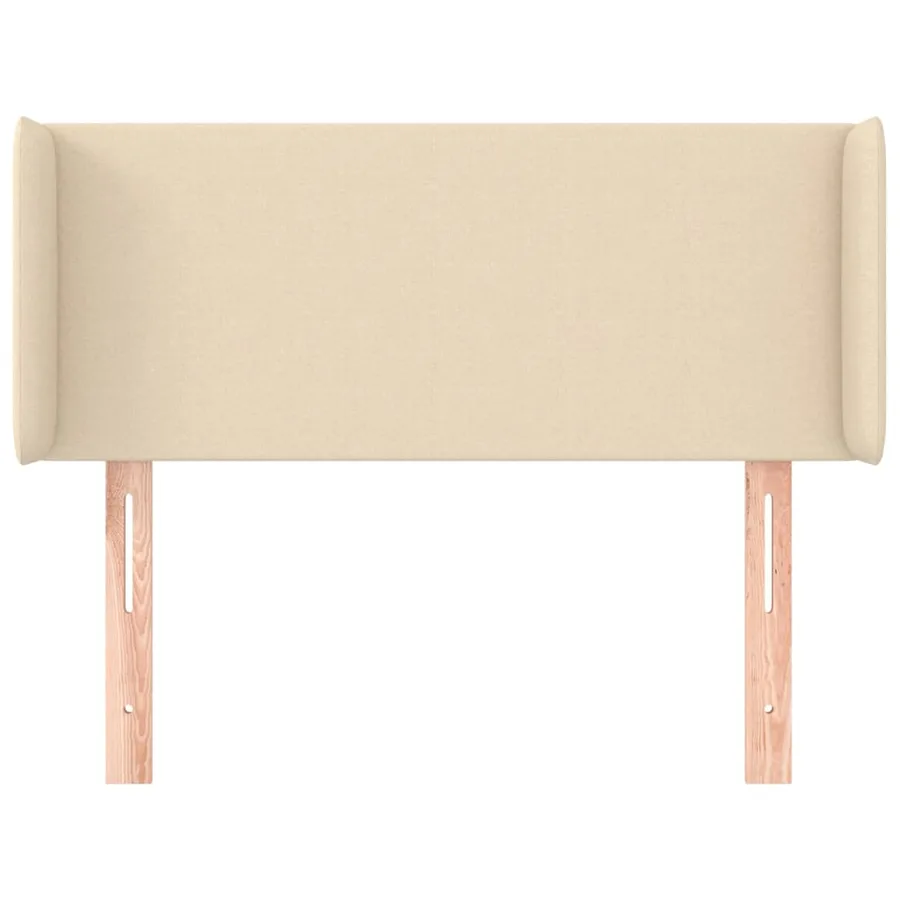 Tête de lit avec oreilles Crème 83x16x78/88 cm Tissu - 3