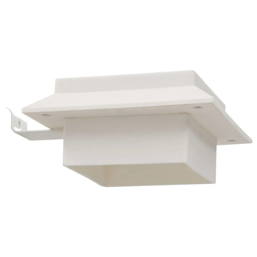 Lampes solaires à LED carrées d'extérieur 12 pcs 12 cm Blanc - 10