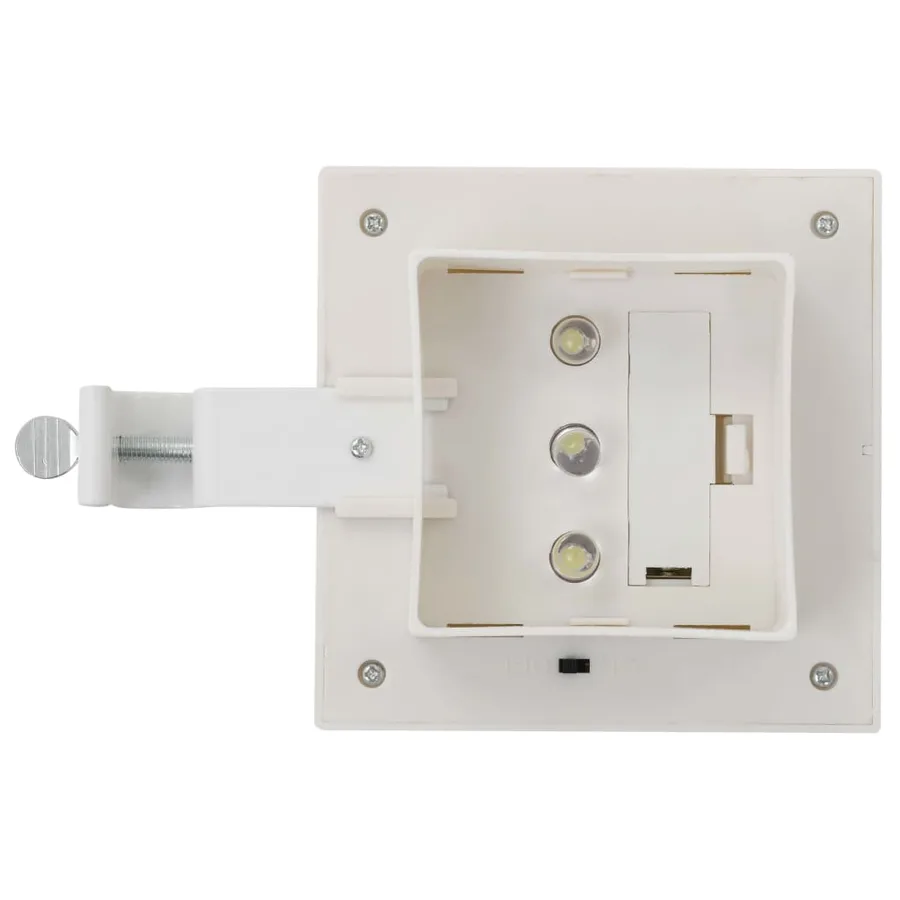 Lampes solaires à LED carrées d'extérieur 12 pcs 12 cm Blanc - 7