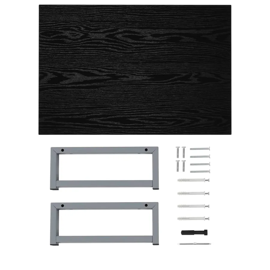 Meuble de salle de bain Noir 60x40x16,3 cm - 8
