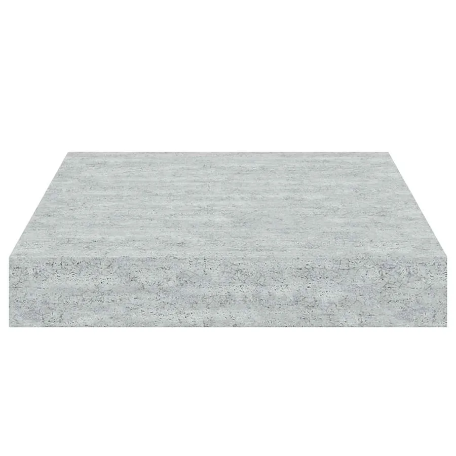 Étagères murales flottantes 2 pcs gris béton 23x23,5x3,8 cm MDF - 8