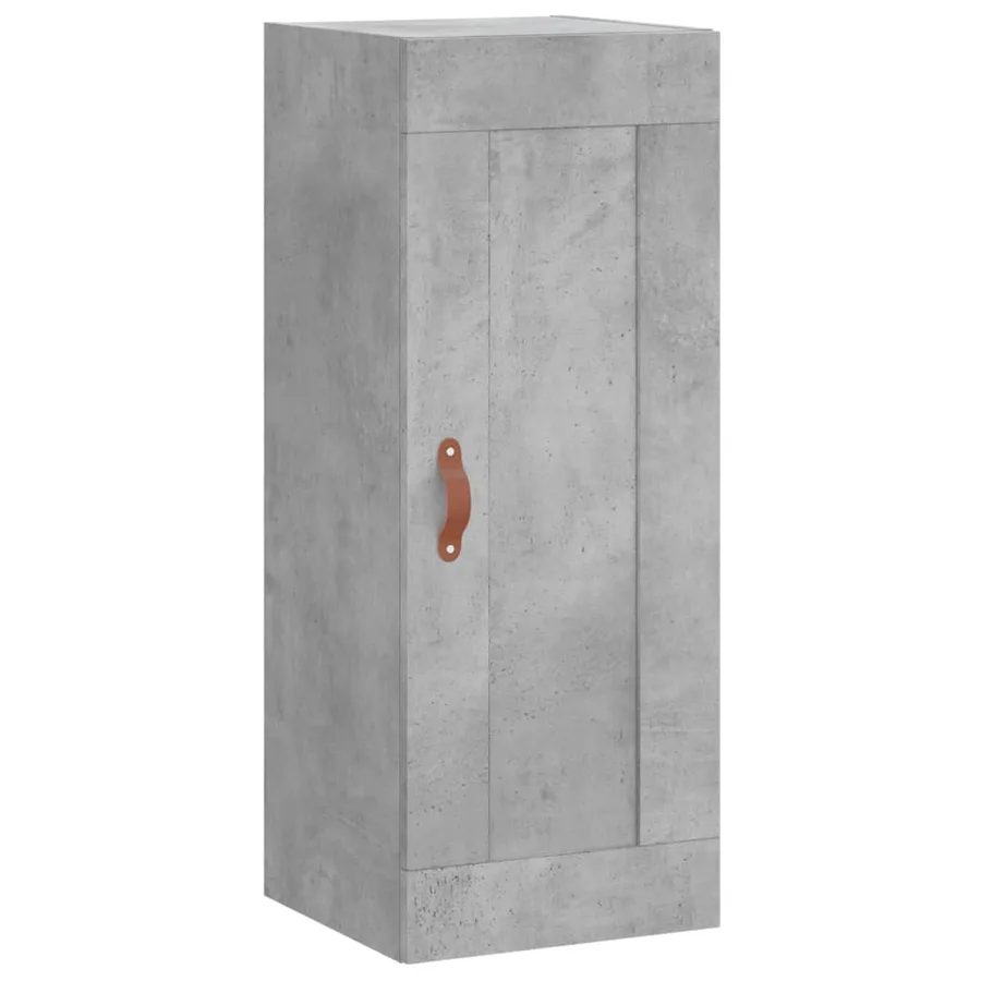 Buffet haut Gris béton 34,5x34x180 cm Bois d'ingénierie - 8