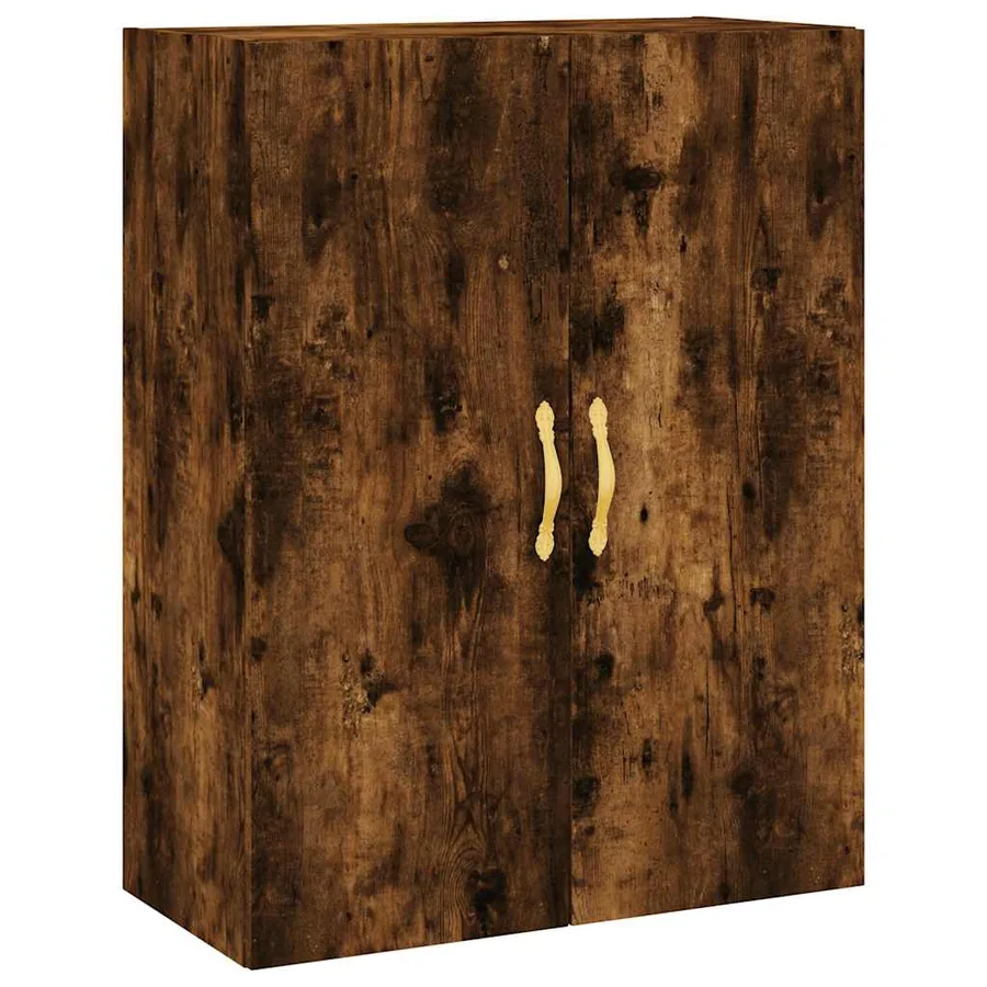 Buffet haut Chêne fumé 69,5x34x180 cm Bois d'ingénierie - 5