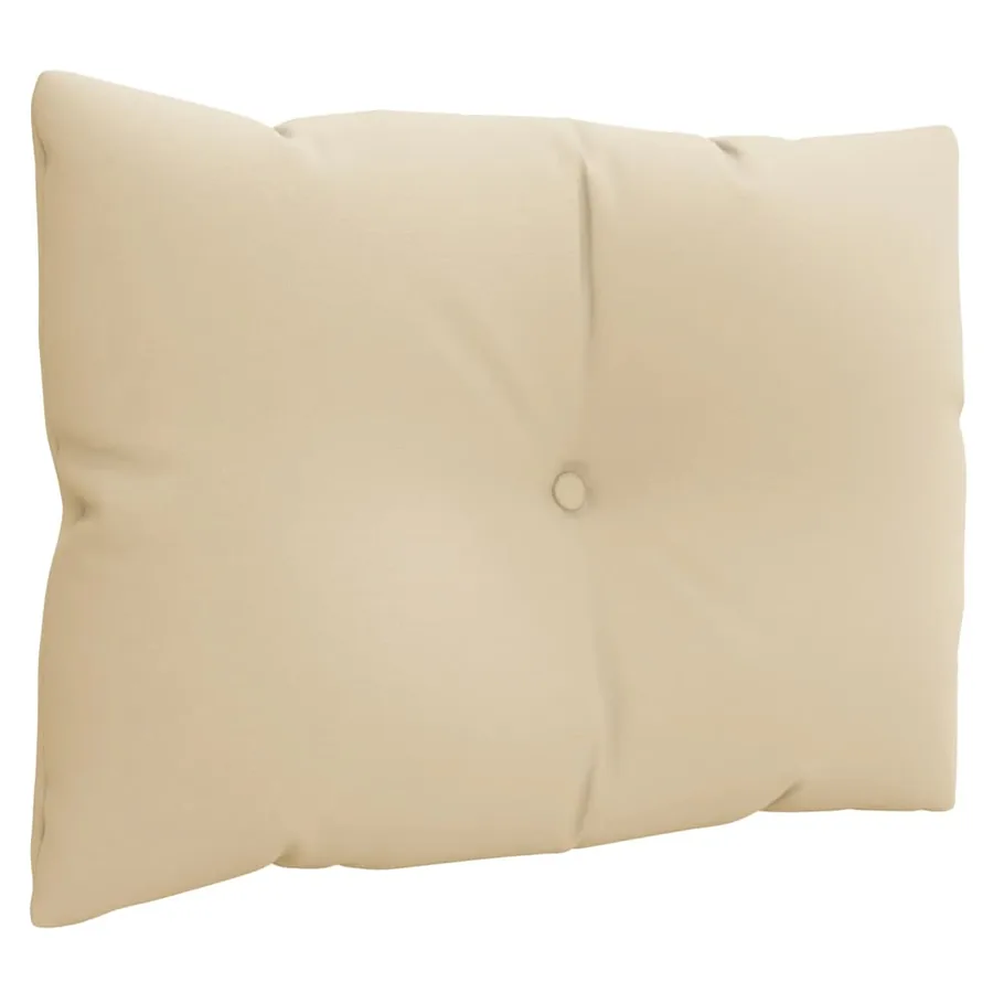 Coussins de palette lot de 3 beige tissu - 4