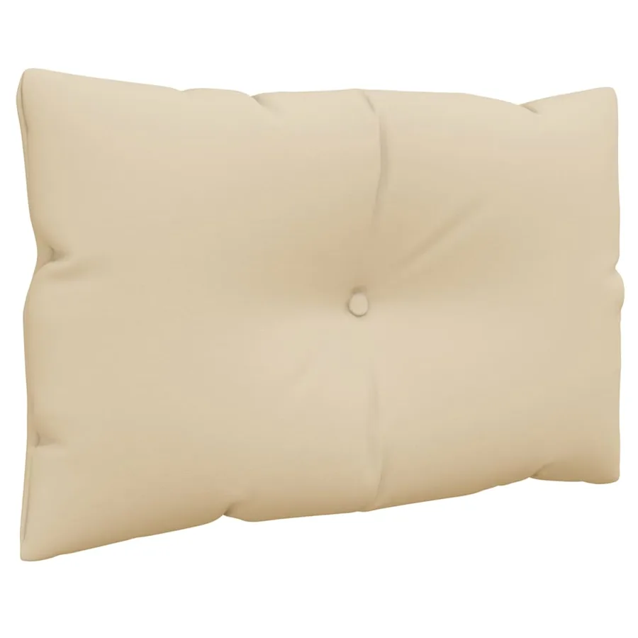Coussins de palette lot de 3 beige tissu - 7