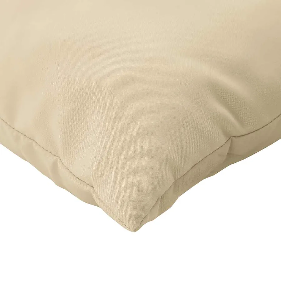 Coussins de palette lot de 3 beige tissu - 8