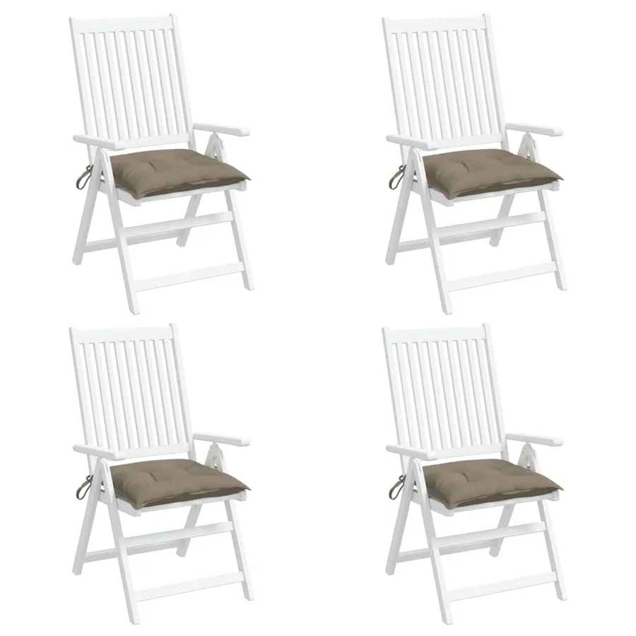 Coussins de palette lot de 4 taupe 50x50x7 cm tissu oxford - 4
