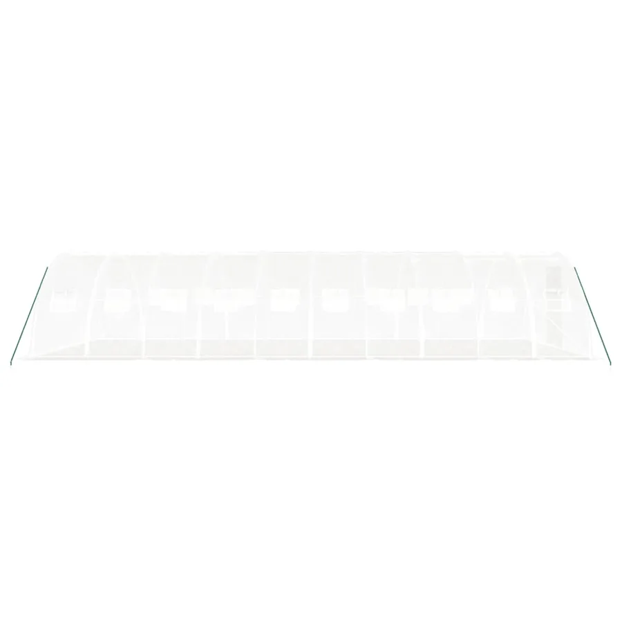 Serre avec cadre en acier blanc 40 m² 10x4x2 m - 5
