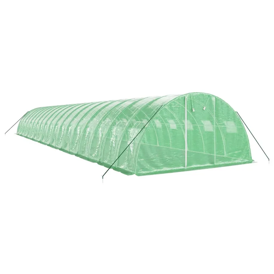 Serre avec cadre en acier vert 72 m² 18x4x2 m - 3