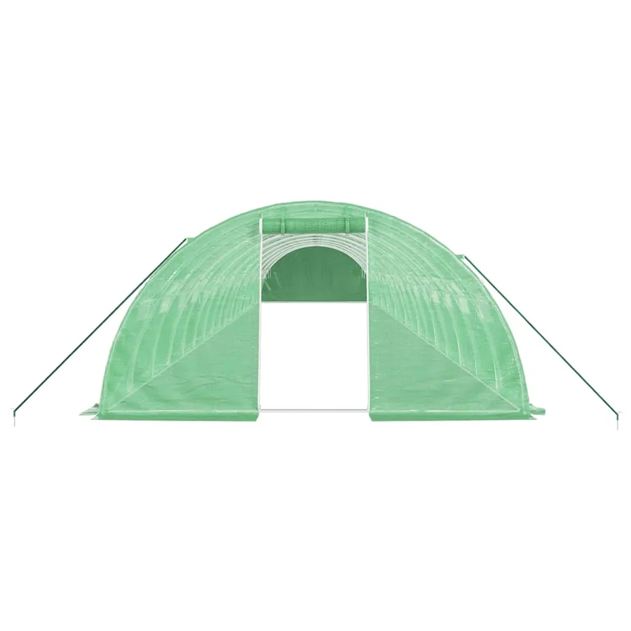 Serre avec cadre en acier vert 72 m² 18x4x2 m - 4
