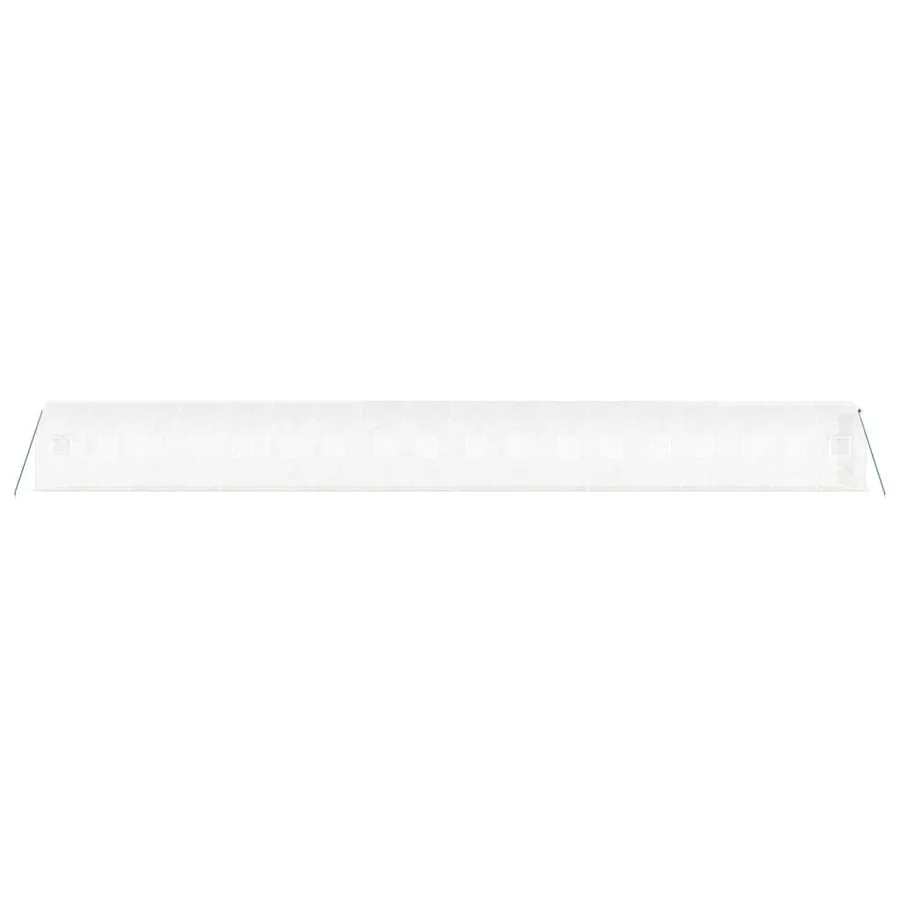 Serre avec cadre en acier blanc 36 m² 18x2x2 m - 5
