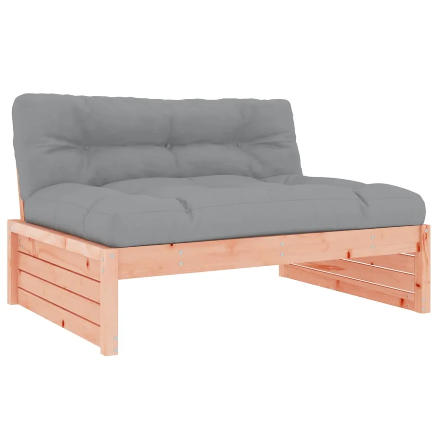 Salon de jardin 4 pcs avec coussins bois massif douglas - 4