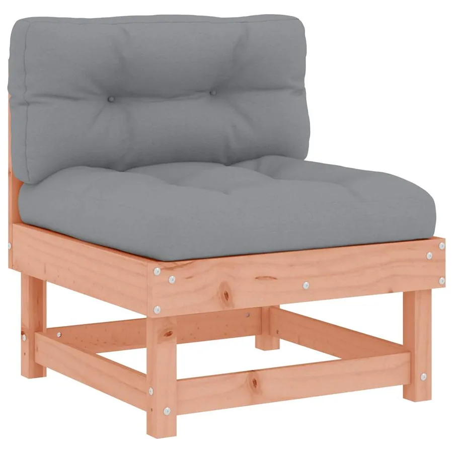 Salon de jardin 6 pcs avec coussins bois massif Douglas - 5
