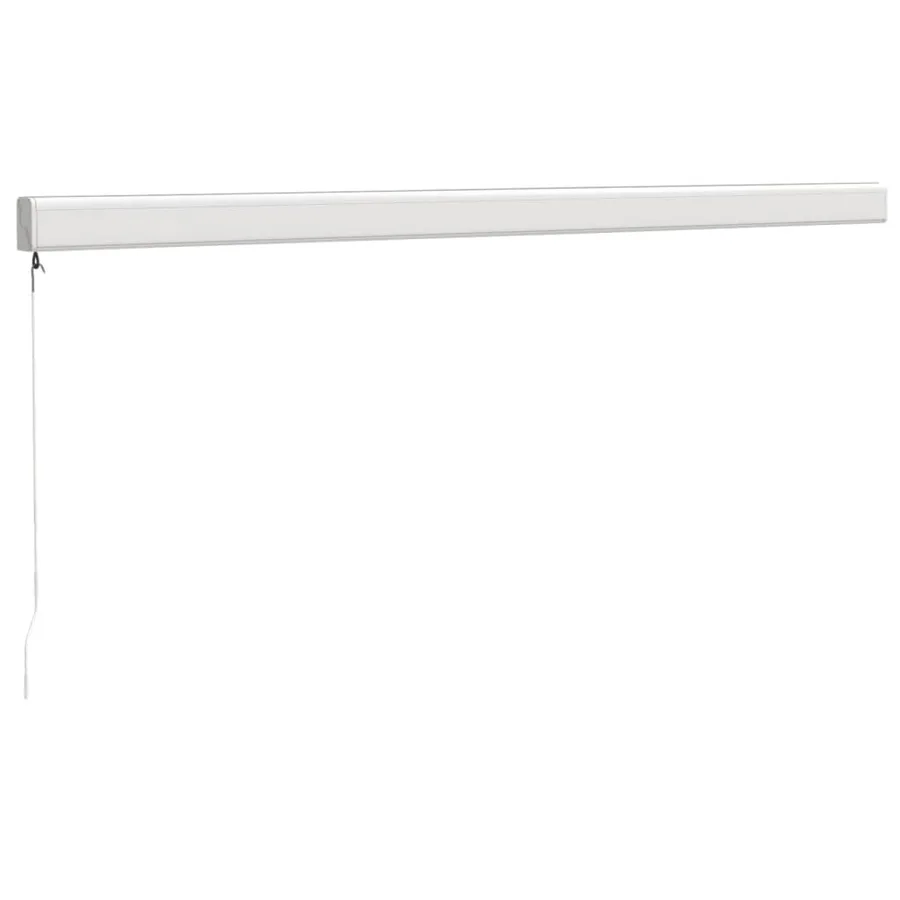 Auvent rétractable jaune et blanc 4,5x3 m tissu et aluminium - 6