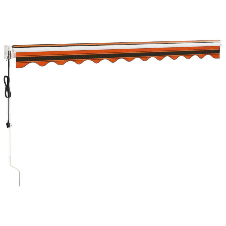 Auvent rétractable automatique orange et marron 3,5x2,5 m - 4