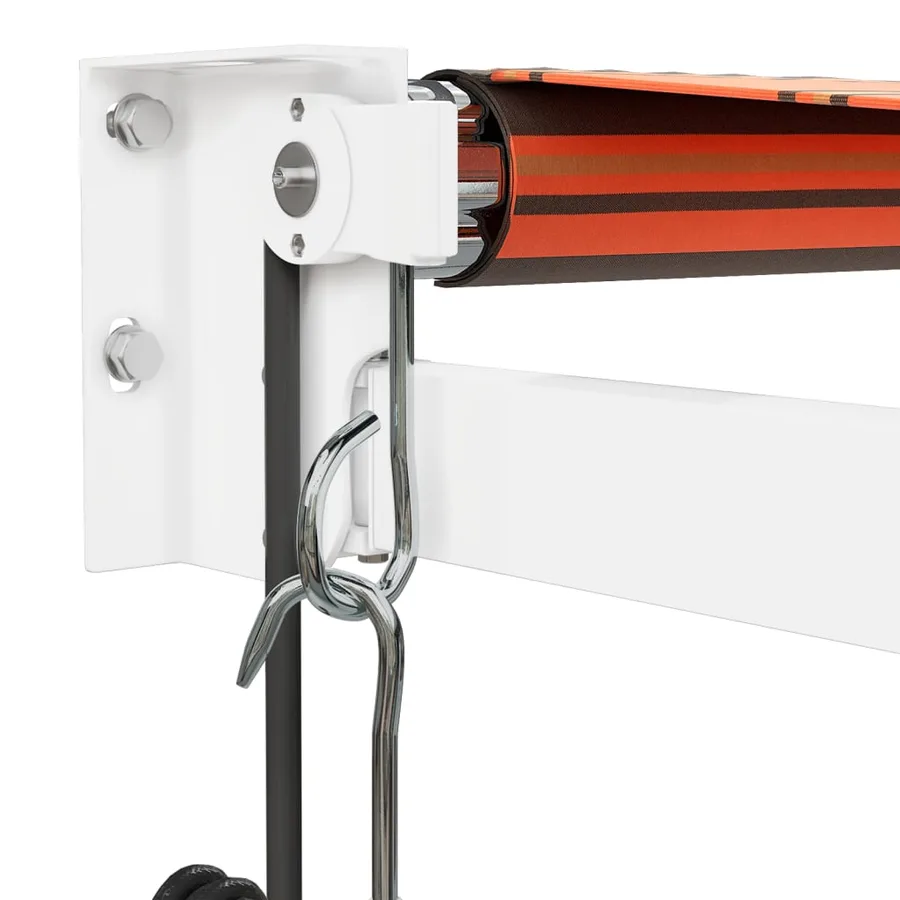 Auvent rétractable automatique orange et marron 3,5x2,5 m - 7