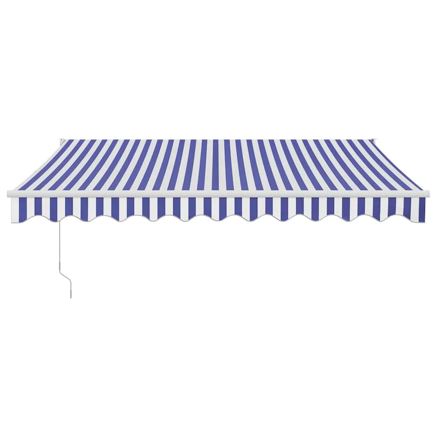Auvent rétractable automatique bleu et blanc 3x2,5 m - 3