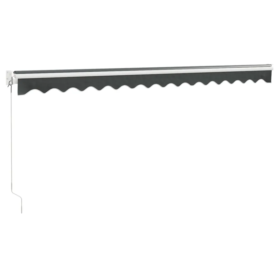 Auvent rétractable anthracite 4x3 m tissu et aluminium - 6