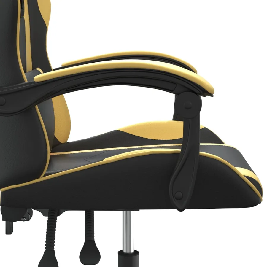 Chaise de jeu Noir et doré Similicuir - 9