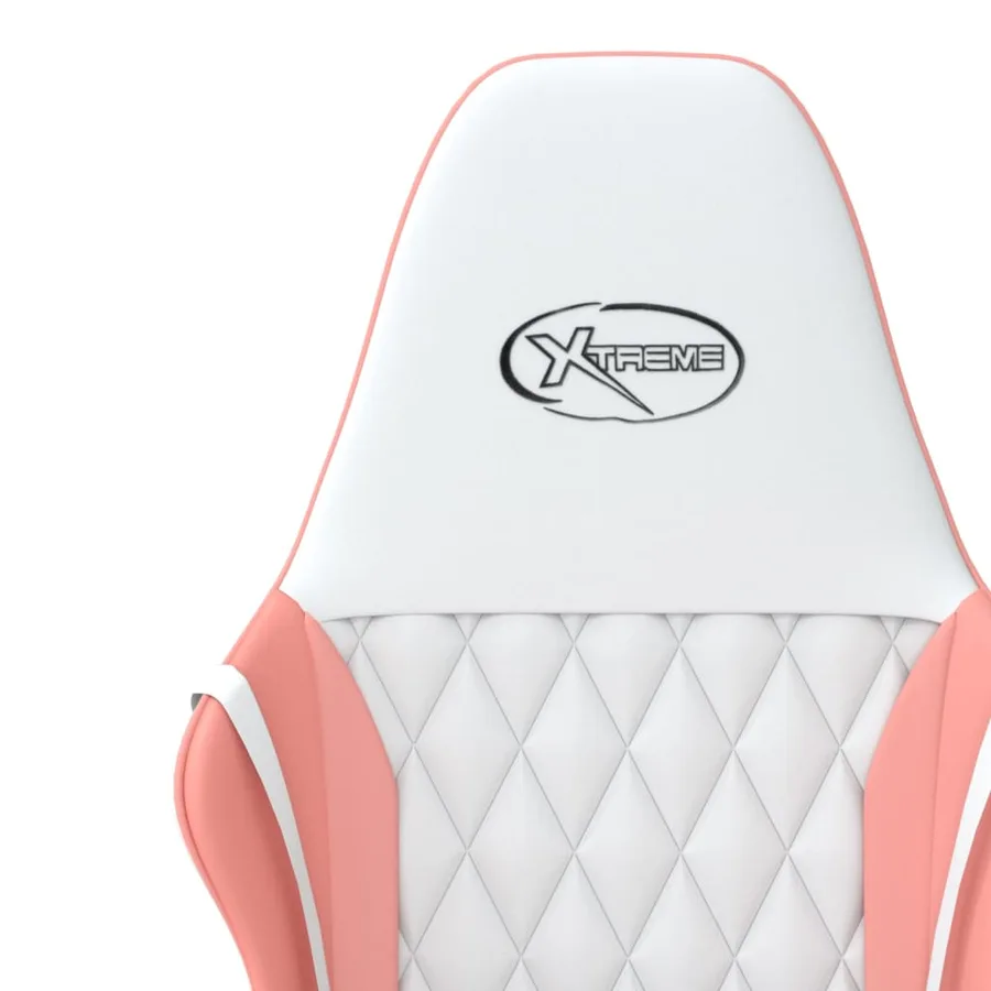 Chaise de jeu Blanc et rose Similicuir - 10