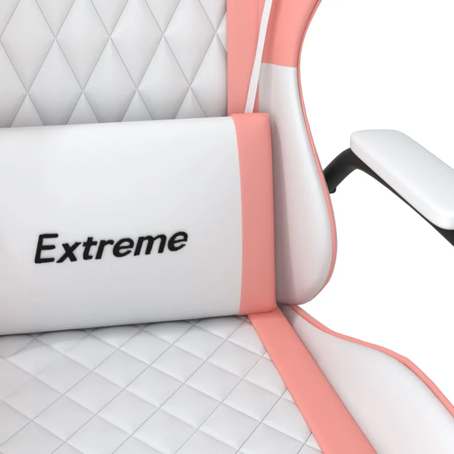 Chaise de jeu Blanc et rose Similicuir - 11