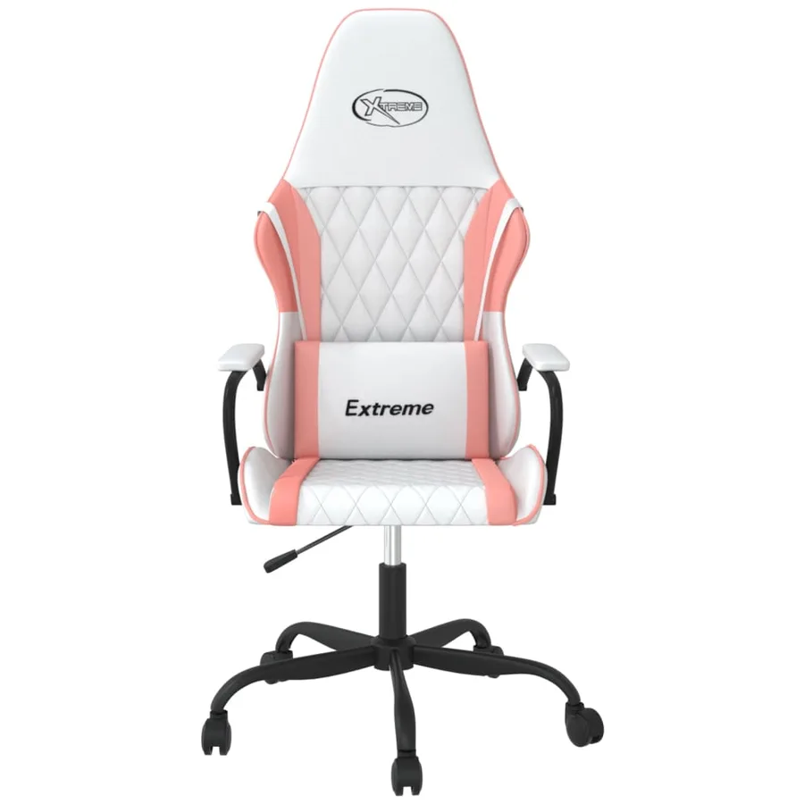 Chaise de jeu Blanc et rose Similicuir - 3