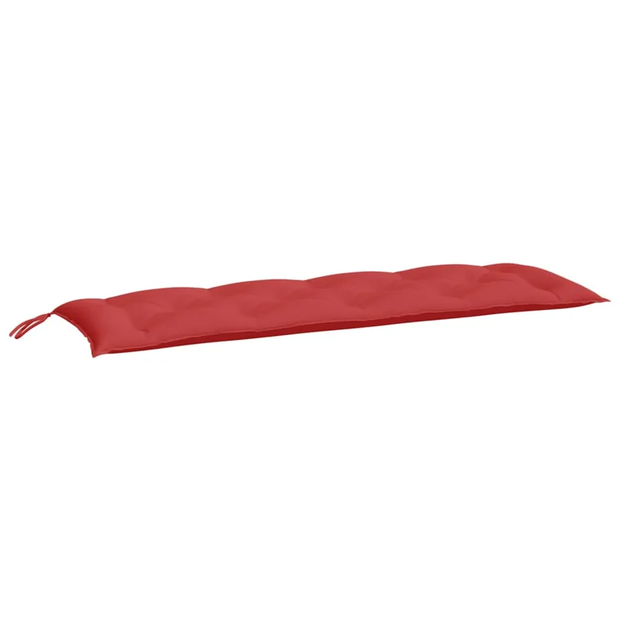 Coussin de banc de jardin rouge 150x50x7 cm tissu oxford - 2