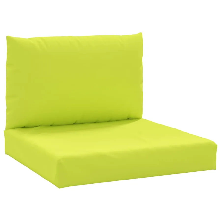 Coussins de palette lot de 2 vert vif tissu oxford - 2