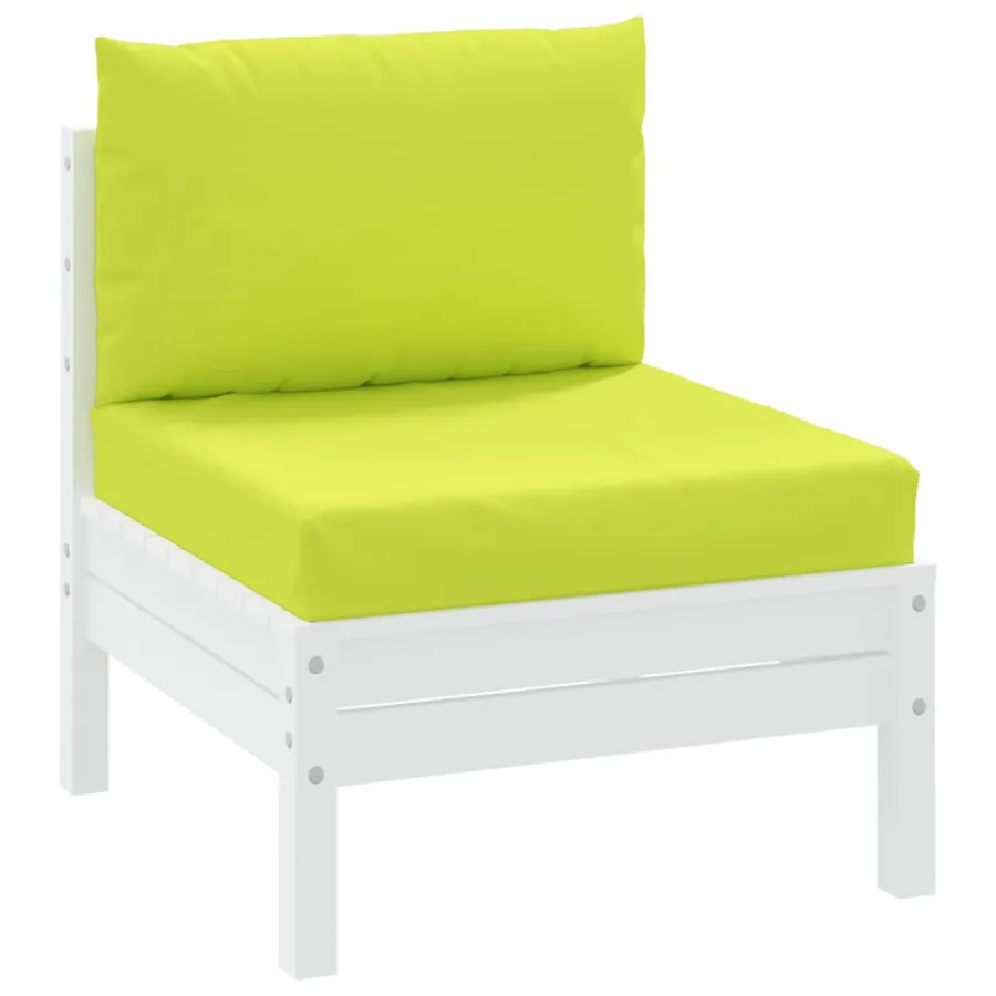 Coussins de palette lot de 2 vert vif tissu oxford - 3