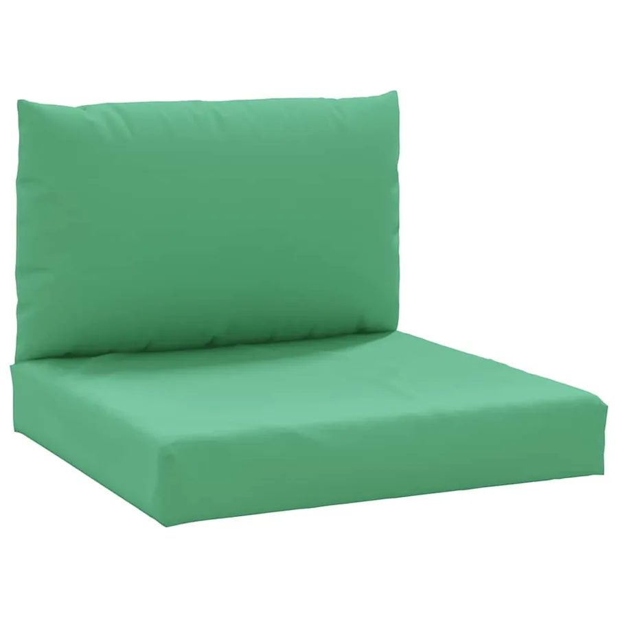 Coussins de palette lot de 2 vert tissu oxford - 2