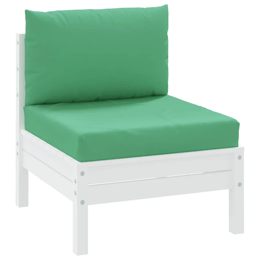 Coussins de palette lot de 2 vert tissu oxford - 3